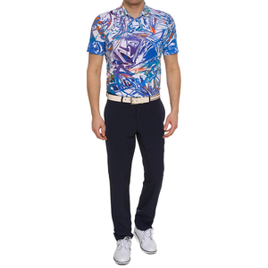 ... Polo de Golf para hombre, top de manga corta con cuello, material transpirable para entrenamiento físico al aire libre y look streetwear - Product Image 3