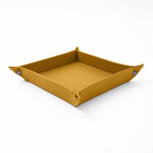 Bandeja de cuero PU Premium con base forrada de terciopelo personalizable en color, tamaño y asa para una hospitalidad elegante - Product Image 3