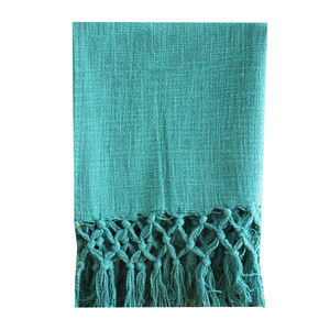 Collection Premium, jeté de haute qualité 100% coton uni, écologique, avec taille et couleurs personnalisées, 300 g/m², utilisation toute saison - Product Image 3