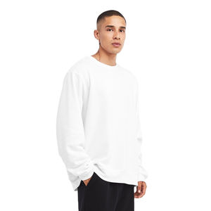 Sudadera de lana 100% de algodón pesado personalizable para hombre, jersey de cuello de alta calidad con patrón sólido de diseñador para invierno - Product Image 3