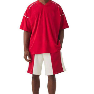 High Quality Customized Summer Men's T-Shirts and Shorts <b>Sets</b> Comfortable and Breathable Solid Color Wholesale - Product Image 1