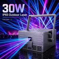 Projecteur laser RGB professionnel 30W, étanche IP65 pour spectacles sur grande scène et éclairage de monuments
