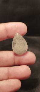 Cabochons en quartz rutile, cristal en forme de poire, pendentif en quartz rutilé pour cadeaux - Product Image 3