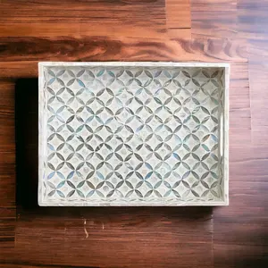 Bandeja de Servicio Decorativa Grande Personalizable, Fácil de Limpiar, para Uso en el Hogar, Restaurantes, Bares y Hoteles, Disponible al por Mayor - Product Image 3