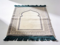 Wholesale Modern Velvet Embroidered Prayer Rug Mat OEM ODM-Premium Muslim Islamic Carpet Gift Set Tassel Eco-Friendly Handmade