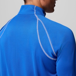 1/4 quart Zip pull chemise personnalisé de haute qualité Logo hommes coton séchage rapide tricoté quart Zip Performance Golf pull - Product Image 3