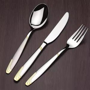 Couverts en acier inoxydable 18/10 élégants finition brossée résistante à la corrosion idéal salle à manger moderne commodité facile d'entretien Acier miroir - Product Image 5