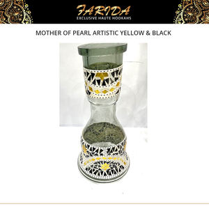 Chichas égyptiennes de luxe en acier inoxydable jaune et noir, plaquées or, avec nacre, très vendues - Product Image 5