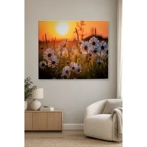 ภาพพิมพ์บนผ้าใบ ฟิดา เดซี่ ฟิลด์ ที่ซันเซ็ต - Product Image 1