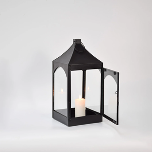 Lanternes de jardin en métal de style moderne Design unique Nouveau pilier décoratif suspendu Lanterne à bougie pour Halloween Conception unique de bougie - Product Image 3