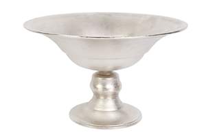 Bol de service en métal fait main, finition argentée polie, écologique, durable, pour les intérieurs haut de gamme et un style affirmé - Product Image 2