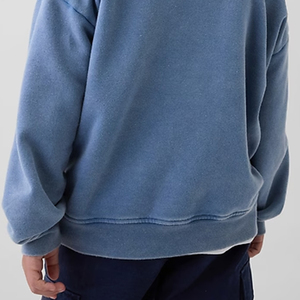 เสื้อสเวตเชิ้ตเด็กผู้ชาย คอกลม แขนยาว สีพื้น ตะเข็บคุณภาพสูง ทรงหลวม ไหล่ตก ราคาประหยัด - Product Image 6