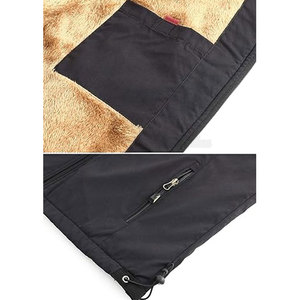 New Arrival <b>Men's</b> Sleeveless Smart Casual Canvas Leather Jacket Customizable Body <b>Warmer</b> With Zipper Closure for Spring - Product Image 5