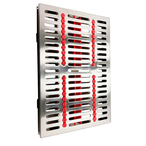 Bandeja de esterilización para instrumentos dentales de grado hospitalario Medivolve, de acero inoxidable, para autoclave, proveedor mayorista y fabricante - Product Image 2