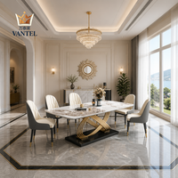 Ensemble de meubles de salle à manger de luxe Vantel pour villa, hôtel, appartement et projets de maisons entières - Fournisseur d'usine