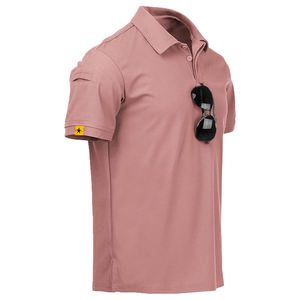 Polos en coton pour hommes T-shirts polo manches courtes respirants avec logo personnalisé de haute qualité Fabricant d'usine OEM - Product Image 1