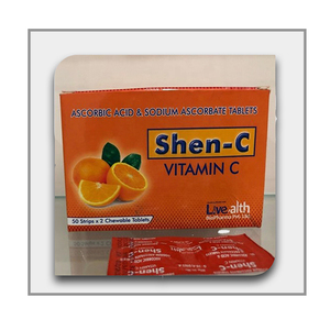 Comprimés à croquer de vitamine C avec extrait de plantes ayurvédiques naturelles en gros d'approvisionnement en soins de santé indiens pour le bien-être quotidien - Product Image 3