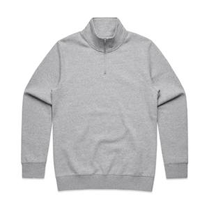 เสื้อฮู้ดแขนยาวแบบซิปครึ่งแขนผ้าคอตตอนแท้350/400 GSM สีพื้นออกแบบได้ตามที่ต้องการ - Product Image 1