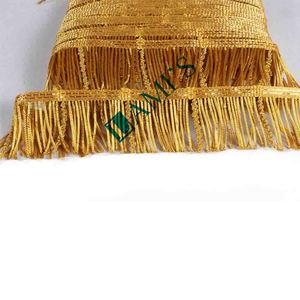 Wholesale Customizable French Thread Gold Bullion Fringe <b>Trim</b> <b>Bead</b> Decorative Material for Garment OEM Available - Product Image 5