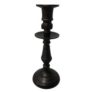 Ensemble de 2 bougeoirs en aluminium pour décoration de fête en bronze pour décoration de salon faits à la main en vrac - Product Image 1