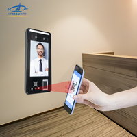 HFSecurity FR05, dispositivos de asistencia de grabación de tiempo, máquina de lector de tarjetas de reconocimiento facial biométrico QR con cámara Dual para empleados