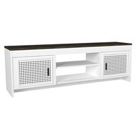 Unit TV Putih Rebab, rak TV mewah