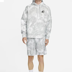 Conjunto de Sudadera con Capucha y Pantalones Cortos para Hombre, Diseño de Última Moda, Logotipo y Color Personalizados, 100% Algodón Transpirable - Product Image 1