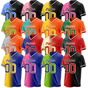 Camiseta de fútbol americano de talla grande, camiseta de equipo corta transpirable de gran tamaño, gris, doble sombra - Product Image 3