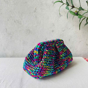 กระเป๋าถือเมทัลลิกสุดฮอตของผู้หญิงคอลเลคชั่นฤดูร้อน2025เครื่องประดับงานปักหลากสีหลายขนาด - Product Image 2