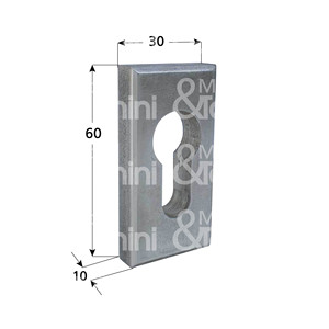 CYLINDER COVER NOZZLE In natural steel - Product Image 1