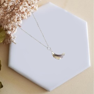 สร้อยคอรูปพระจันทร์เสี้ยวชุบทอง925แฮนด์เมดสไตล์คลาสสิกเครื่องประดับหินวันเกิดสำหรับงานแต่งงาน - Product Image 5