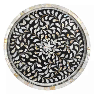 Hot Selling New Style Moroccan Style Bone Inlay Serving Tray Serving Dishes <b>Chocolate</b> Serving Trays <b>Ramadan</b> Decor Dishes Plates - Product Image 3
