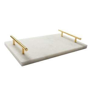 Plateau en marbre polyvalent, utile pour la décoration du salon, de la chambre à coucher, de la salle de bain et de la cuisine - Product Image 5