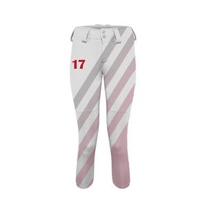 Camiseta y pantalones de béisbol de softbol personalizados para mujer, uniforme de secado rápido OEM con logotipo bordado de equipo para competición deportiva - Product Image 3