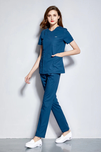 Uniformes hospitaliers à la mode gommages d'infirmière en coton extensible lavable pour femmes hommes en toile de qualité hospitalière pour infirmières patients - Product Image 3