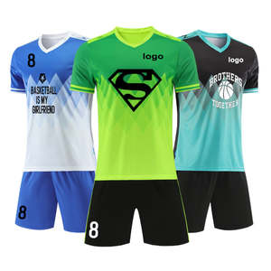 Camiseta de Fútbol para Hombre de Secado Rápido y Alta Calidad al por Mayor, Transpirable, con Logotipo Personalizado, Impresión Digital, Ropa Deportiva Personalizable - Product Image 1