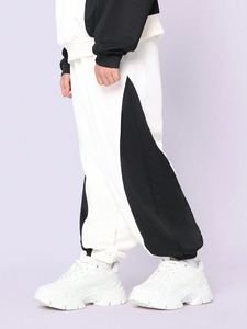 Ropa de alta calidad para niños, chándales, Otoño Invierno, dos piezas, bloque de color, Sudadera con capucha y pantalones, chándales, conjuntos a juego para niños - Product Image 5