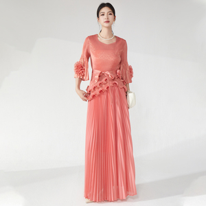 <strong>New</strong> Arrival 2025 Evening <strong>Dresses</strong> Women Lady Elegant High Quality Designer Plus Size Tops and Skirts Stretch <strong>Dresses</strong> - Product Image 1