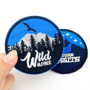 ผ้าทอลายทแยงเป็นมิตรต่อสิ่งแวดล้อมแผ่นปักโลโก้ตามสั่งของ2025 - Product Image 1