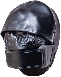 Boxing <b>Pads</b> <b>Focus</b> Mitts Convex Skin Leather Curved Hook and Jab Target Hand <b>Pads</b> Great for Mma,Martial Arts,Muay Thai - Product Image 1