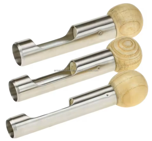 Barnes Dehorner Mango de madera Cortador de cuerno de acero inoxidable Toro Ganado Cabra Oveja Veterinario Dehorning Escofina Instrumentos de granja - Product Image 1