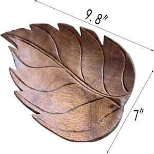 Plateau en bois sculpté à la main, décoratif, rustique, plateau à objets, petits plateaux, fournisseur en gros - Product Image 6