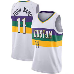 Venta al por mayor de ropa deportiva camiseta de baloncesto uniforme de baloncesto con patrón personalizado y camiseta de baloncesto de tela de alta calidad - Product Image 3