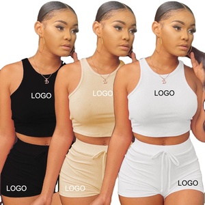 2024 New Arrival Unisex Summer Short Sleeve 2 Piece Pants <b>Set</b> Quick Dry 100% Cotton Casual Two Piece Tracksuit <b>Set</b> - Product Image 2