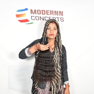 ผมมนุษย์หยักศกธรรมชาติสำหรับต่อผมมนุษย์ผมคนอินเดียจัดแนวหนังกำพร้าแบบไม่ผ่านกระบวนการ100% - Product Image 3