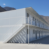 Conteneur préfabriqué de haute qualité, design moderne, porte en acier respirante, fenêtres coulissantes en alliage d'aluminium, maison extensible et détachable