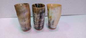 Luxury Branded Customized Handcrafted Koi <b>Cup</b> Shot Glass High Polished Natural Drinking Horn <b>Viking</b> Style Carved Animal Inspired - Product Image 3