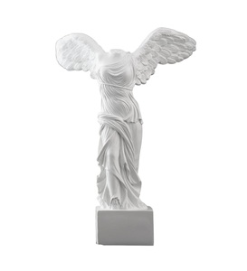 Figurine personnalisée faite à la main Sculpture décorative Meilleurs prix Ange blanc fait à la main avec des ailes Statue et pièce maîtresse - Product Image 5