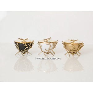 Quemador de cera de incienso de diseño moderno, quemador de incienso con soporte chapado en oro, quemador de mesa al por mayor para uso doméstico, interior y exterior - Product Image 5