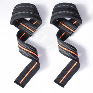 Nuevas correas de muñeca de algodón para gimnasio Fitness en Figura 8 Diseño para levantamiento de pesas Logotipo personalizado antideslizante ajustable resistente disponible - Product Image 3